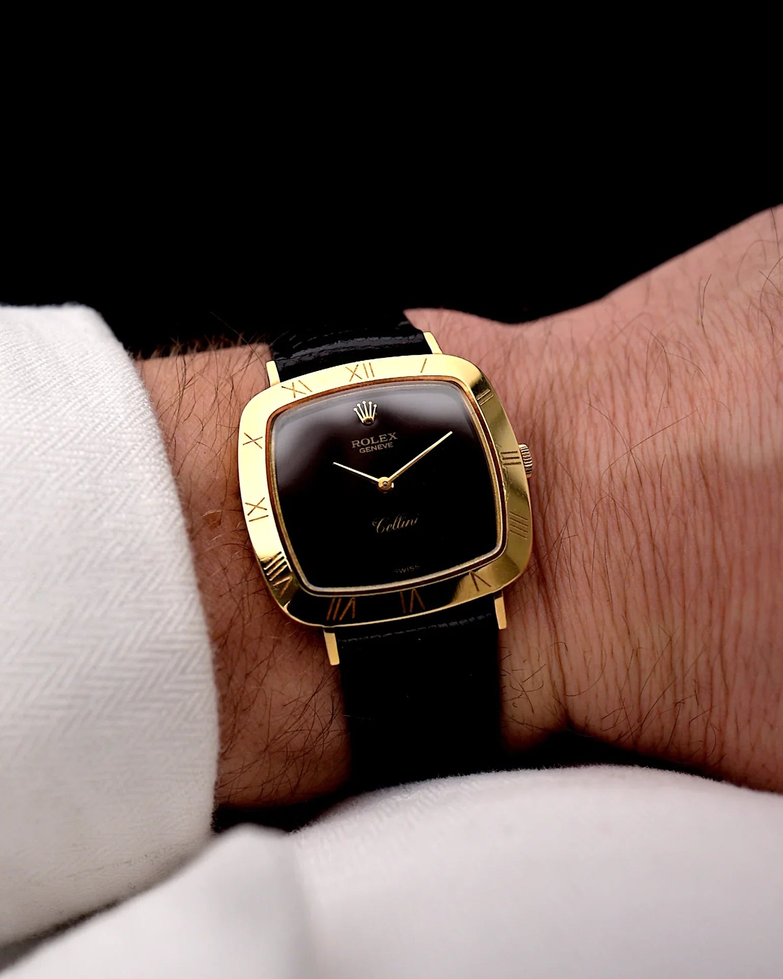 Royal Cellini Royal Vintage  Black Roman 1980s (7-A Quality)