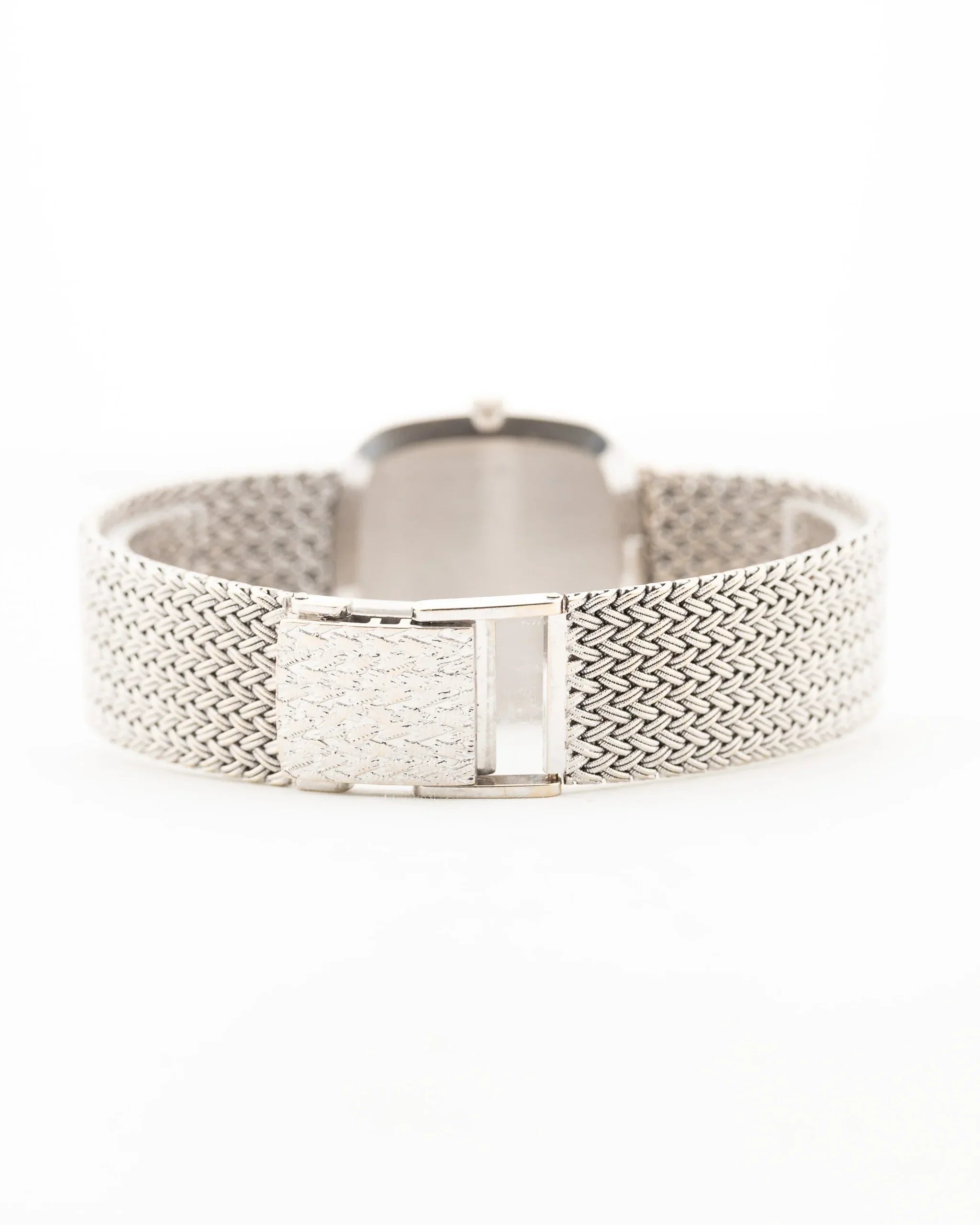 Royal Pure Silver Dial  Cellini 18k Square Tropic 1976 (7-A Quality) Very Heavy & Policed Quality