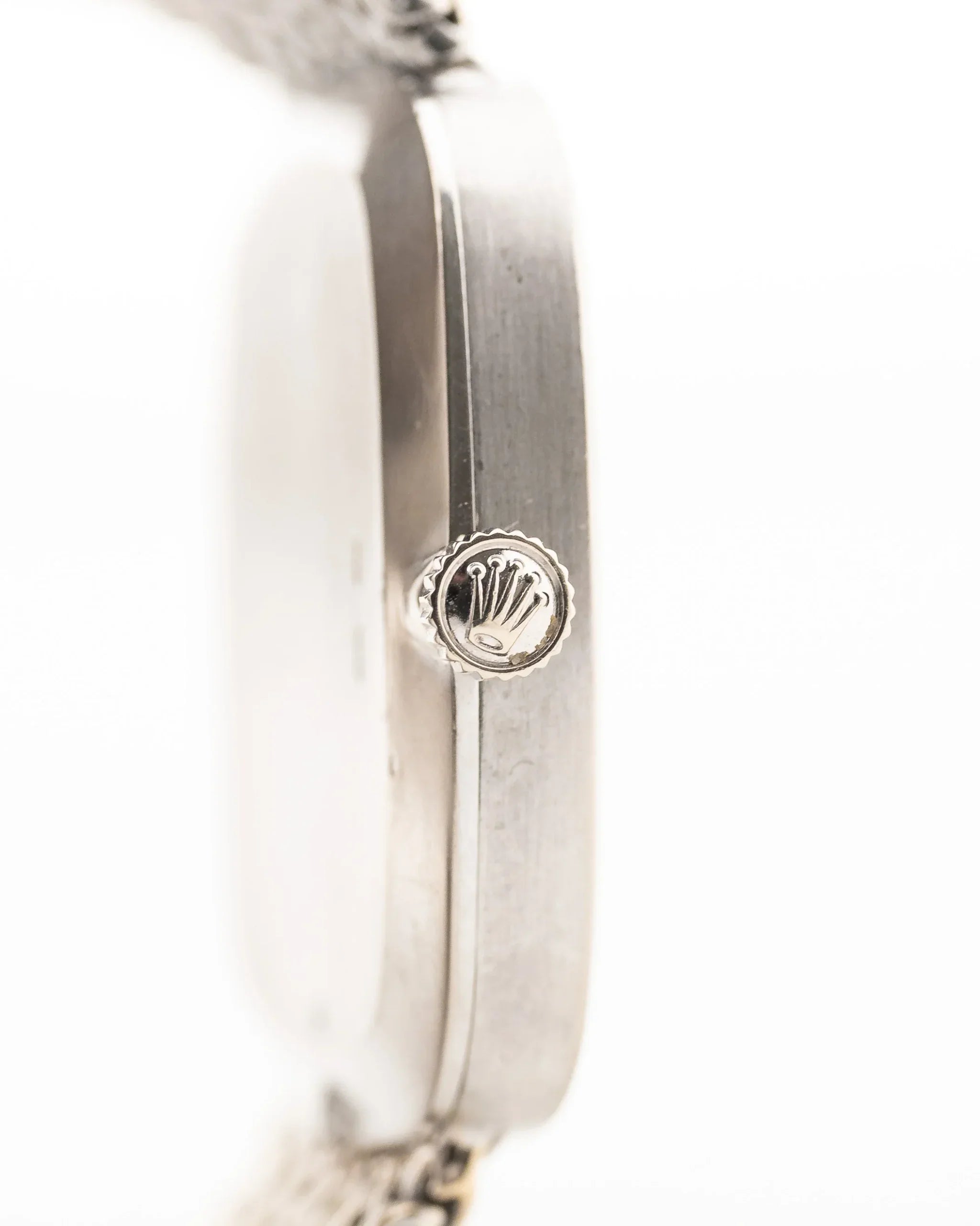 Royal Pure Silver Dial  Cellini 18k Square Tropic 1976 (7-A Quality) Very Heavy & Policed Quality