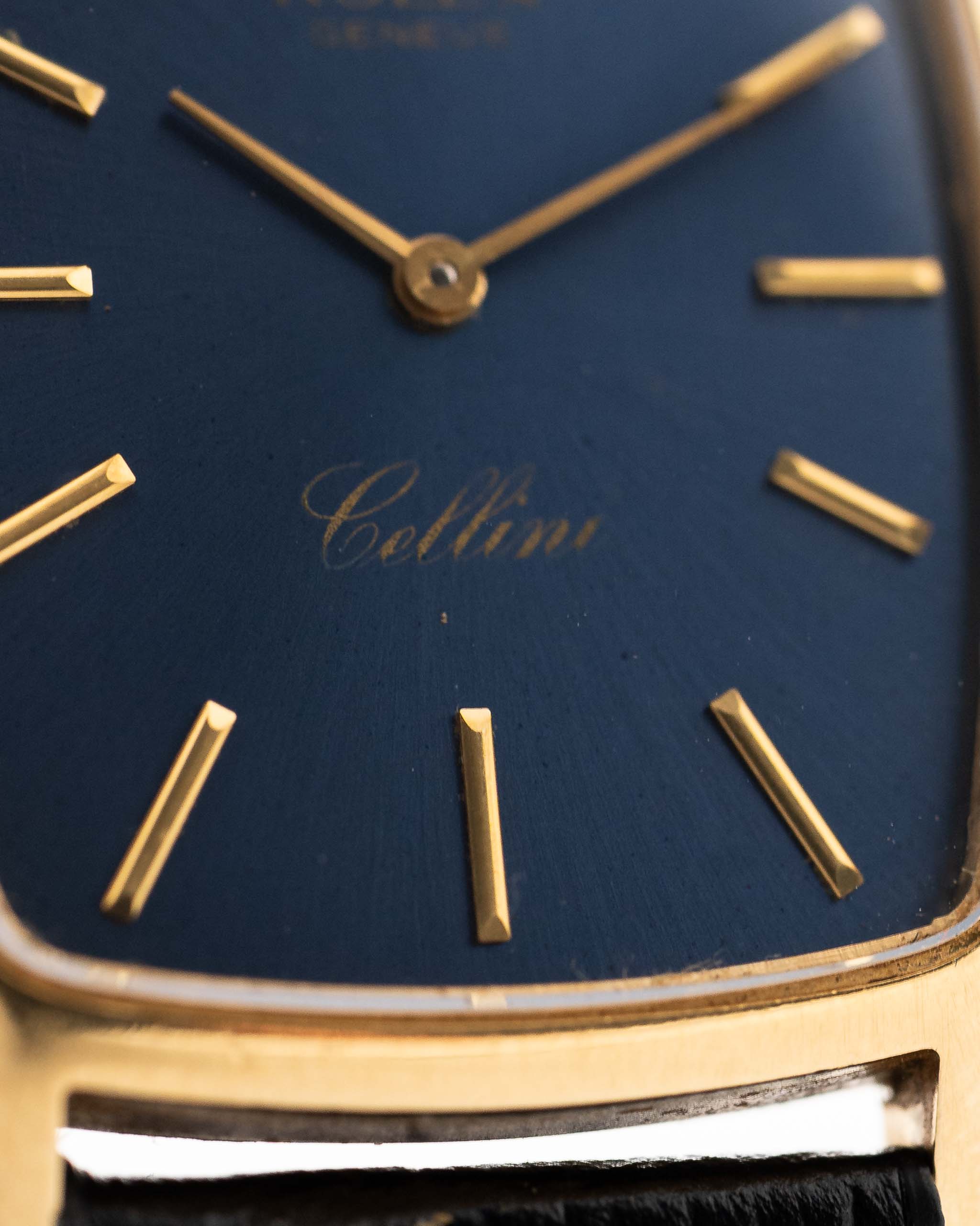 Rolex Cellini 3807 Rectangular Blue 1973