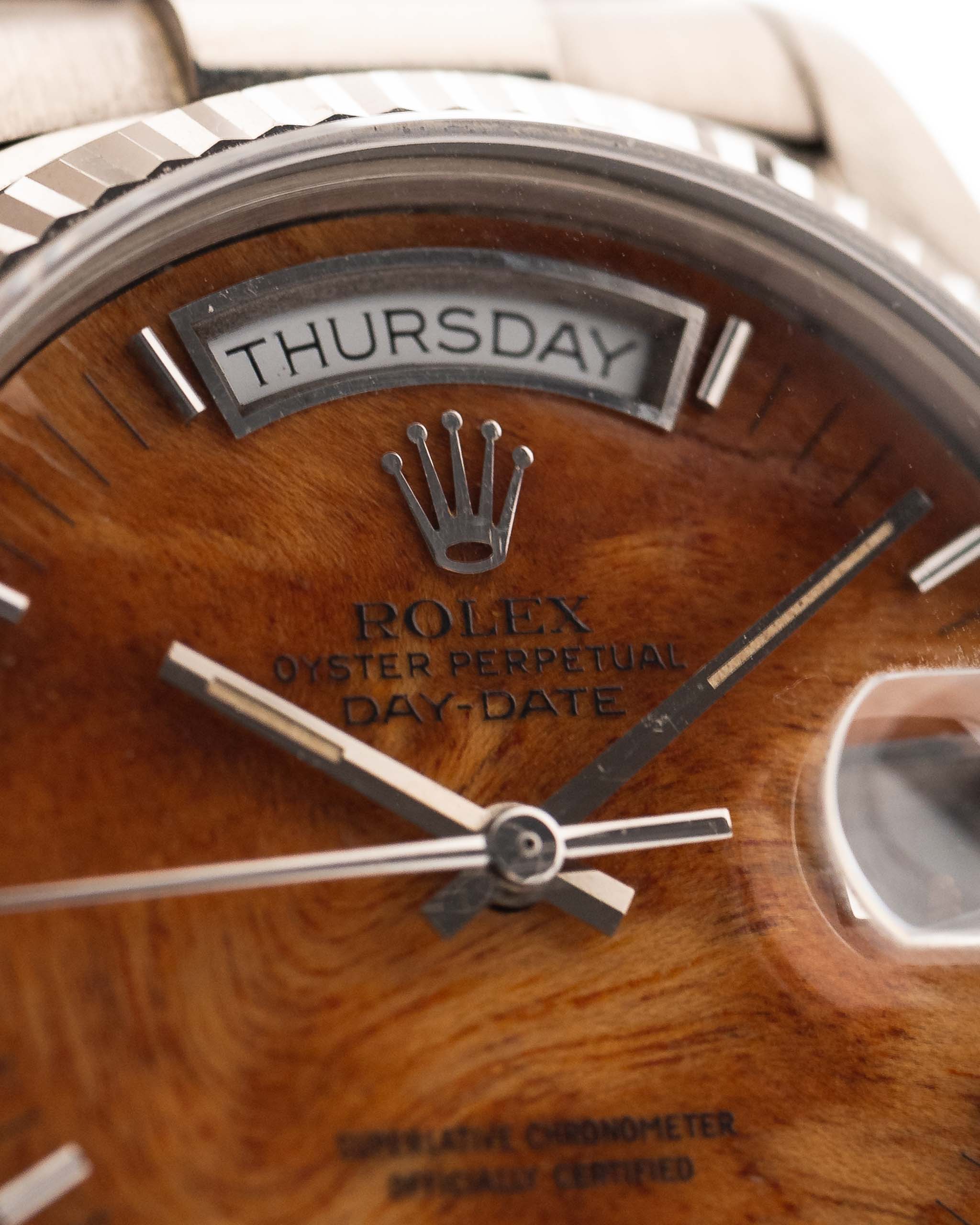 Royal Tiger  Day Date 18039 Burl Wood 1987