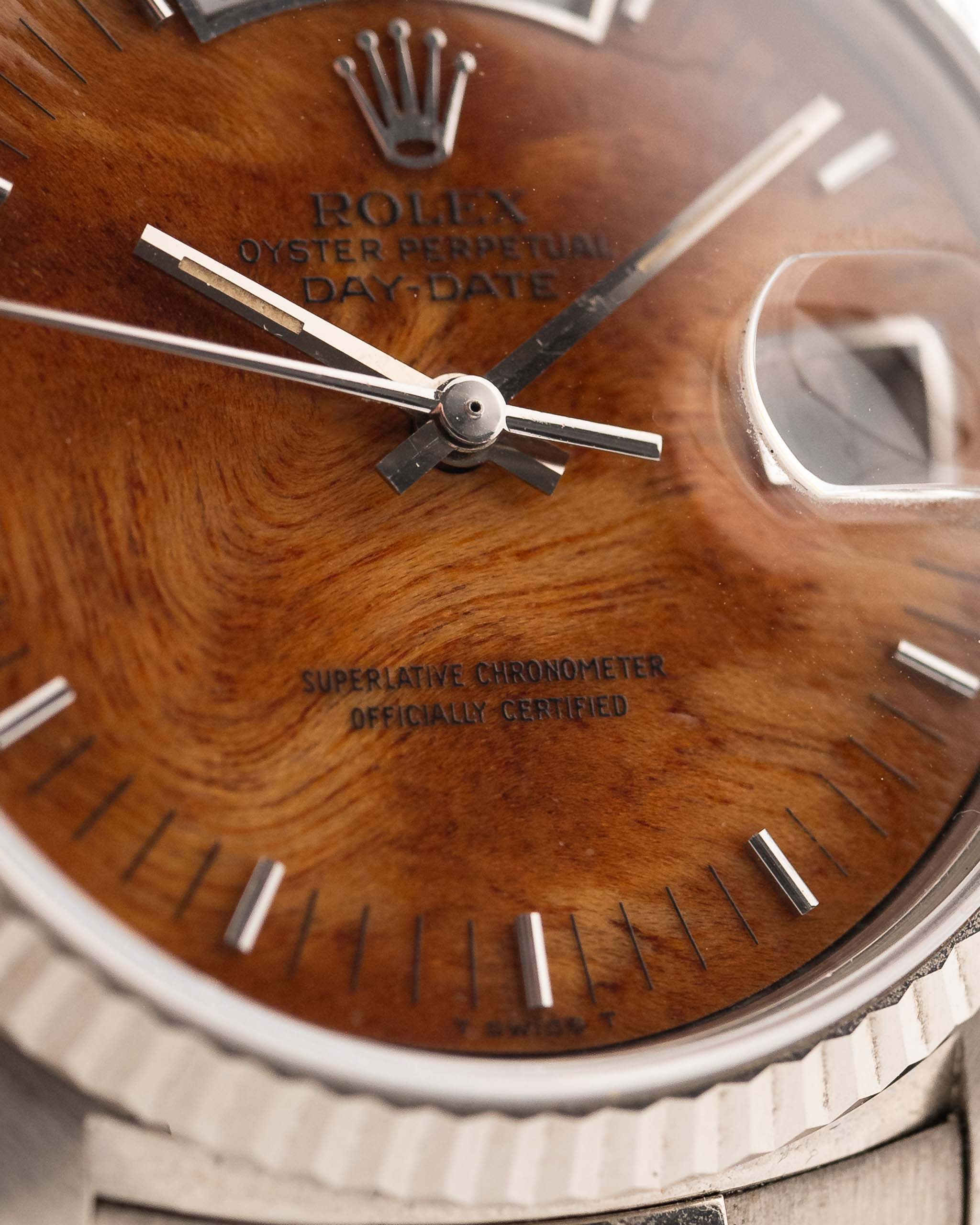 Royal Tiger  Day Date 18039 Burl Wood 1987