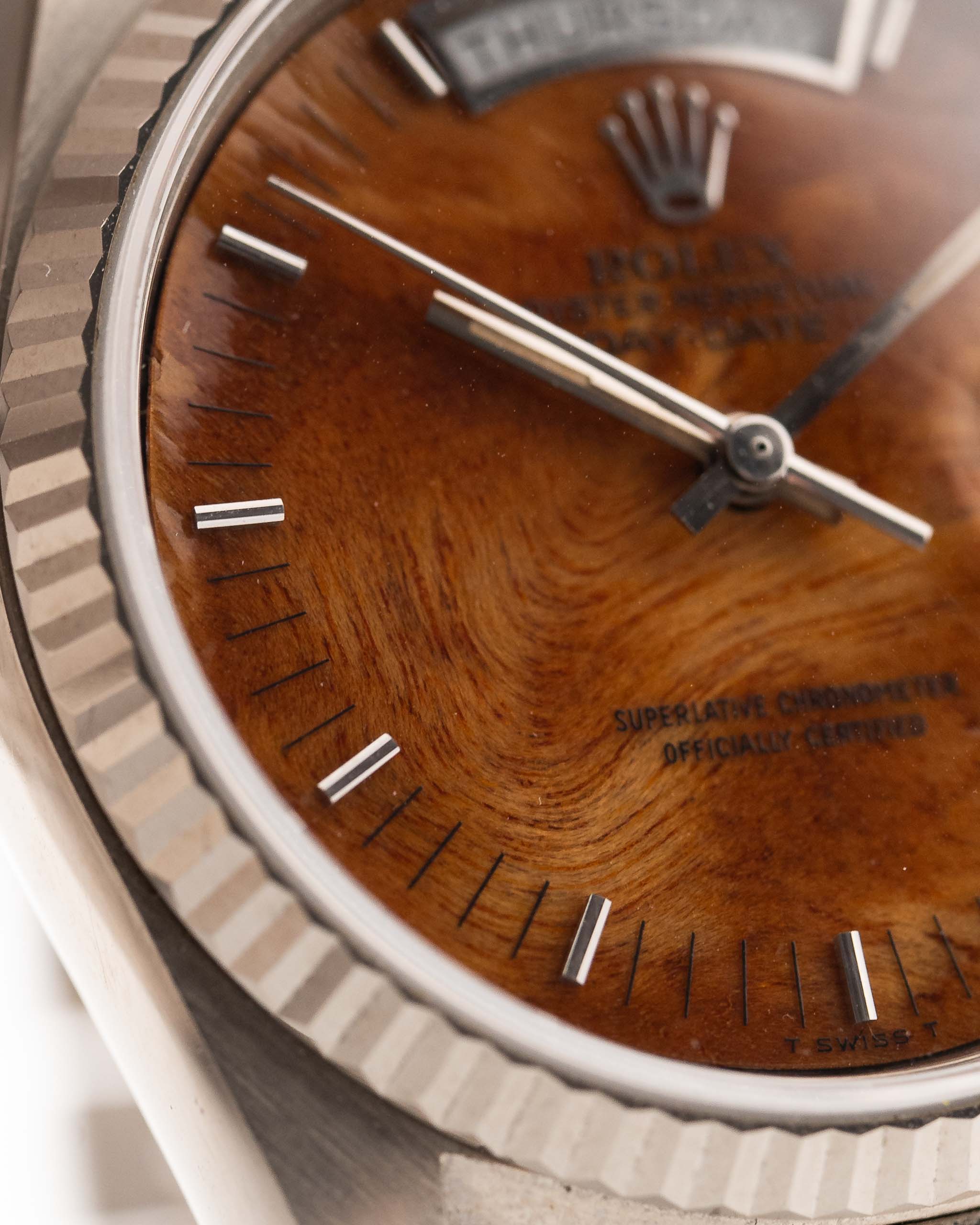 Royal Tiger  Day Date 18039 Burl Wood 1987