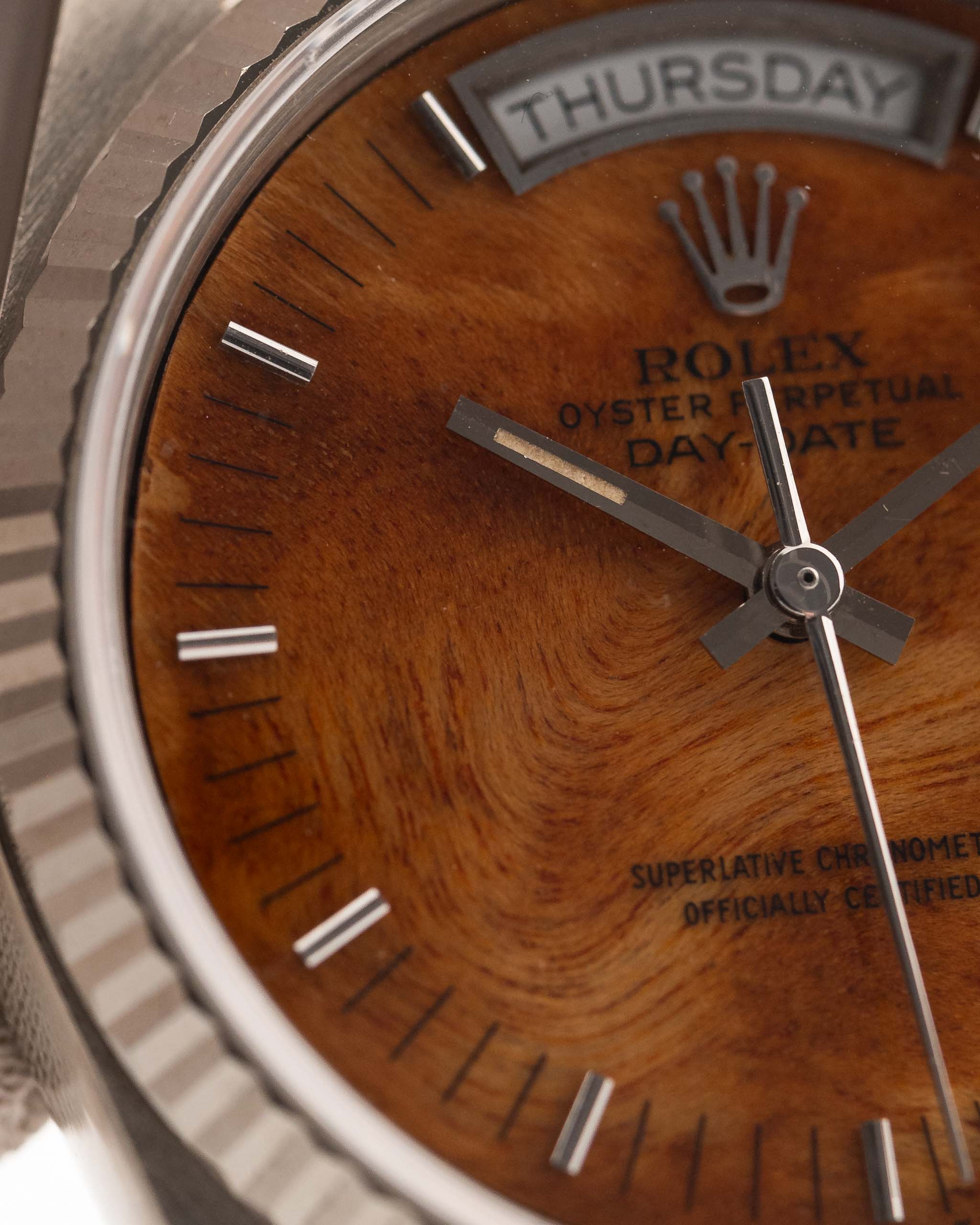 Royal Tiger  Day Date 18039 Burl Wood 1987